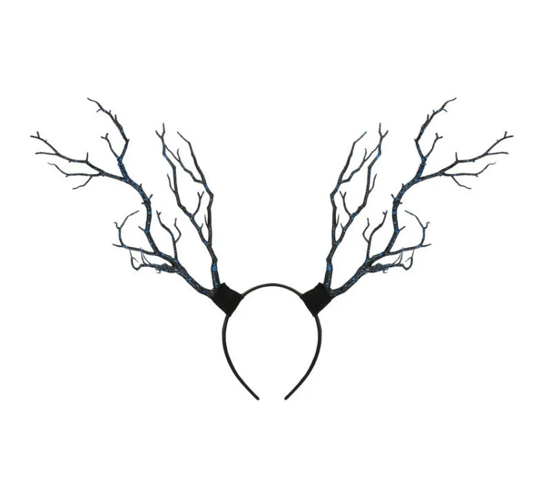 Serre-tête de noël, Long, Branches de bois, cornes, chapeau, bandeau, Cosplay, robe de fête, nouvelle collection, offre spéciale