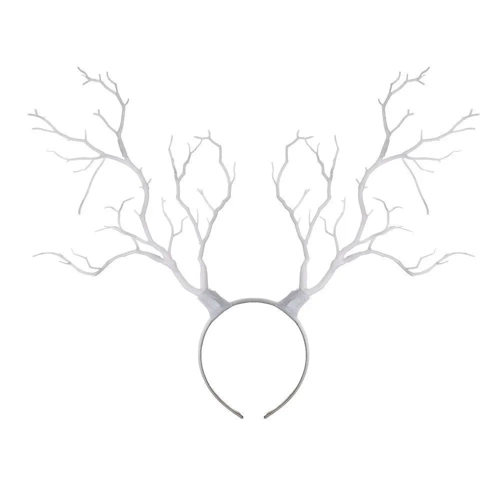 Serre-tête de noël, Long, Branches de bois, cornes, chapeau, bandeau, Cosplay, robe de fête, nouvelle collection, offre spéciale