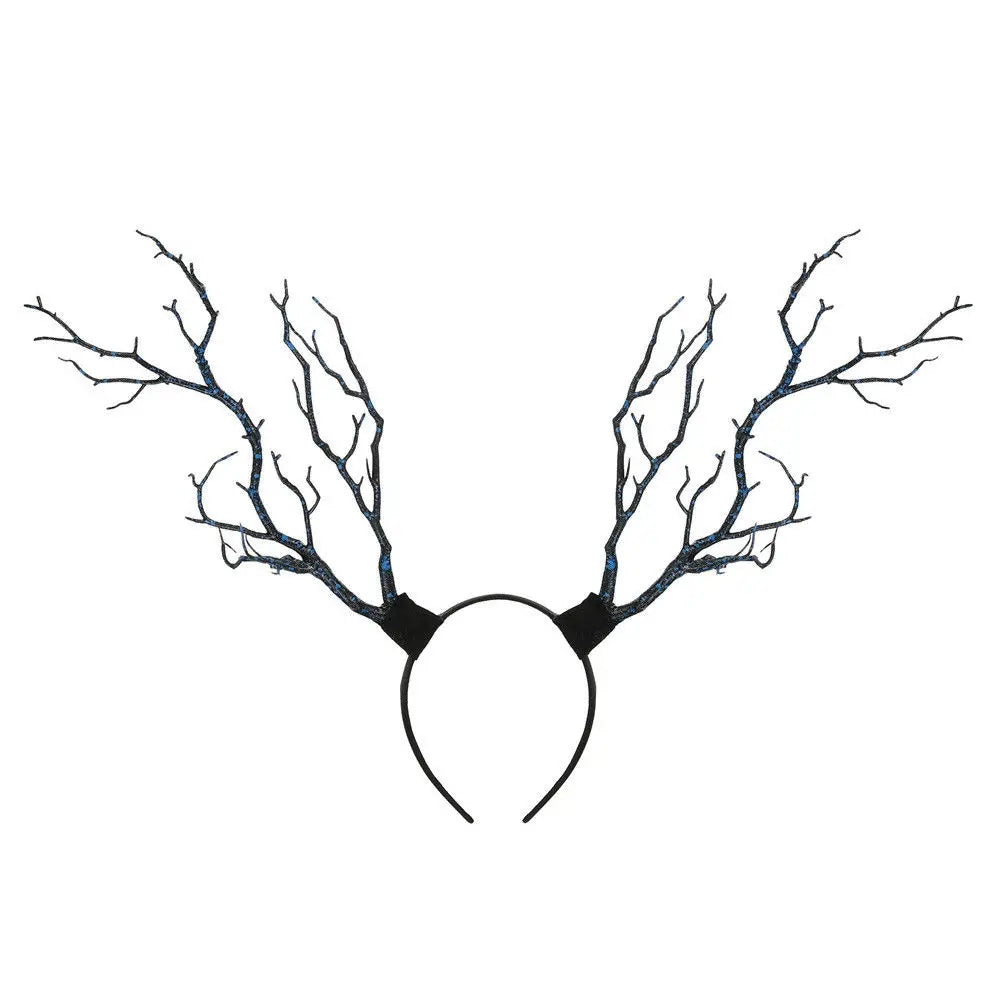 Serre-tête de noël, Long, Branches de bois, cornes, chapeau, bandeau, Cosplay, robe de fête, nouvelle collection, offre spéciale