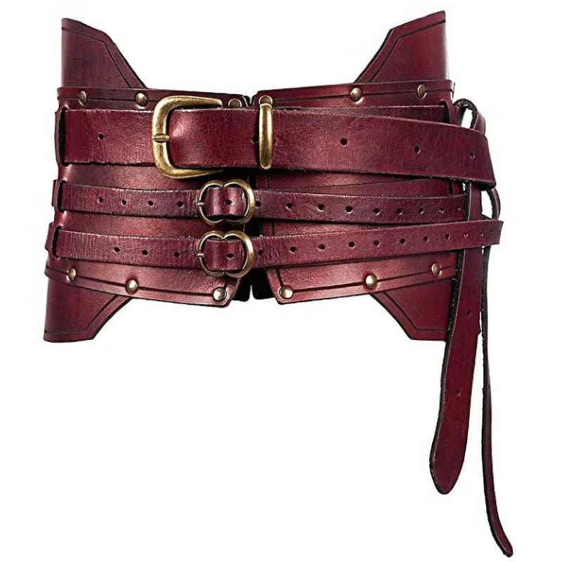 Ceinture d'armure en cuir large médiévale, accessoire de Costume de taille Steampunk pour femmes et hommes, ceinture Antique de chevalier Viking pour Cosplay Larp