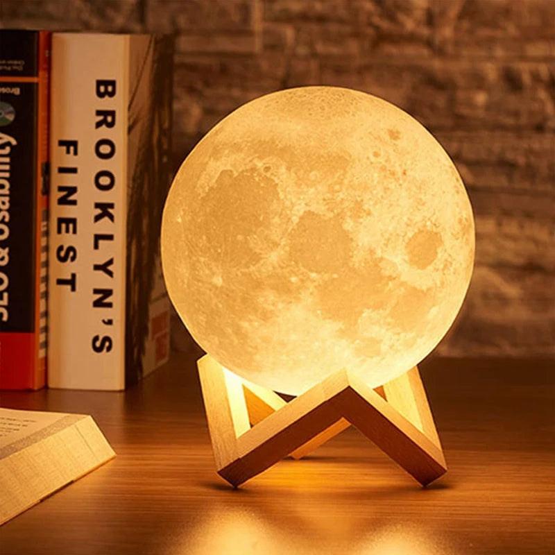 Lumière de livre LED lumière de lune lumière de galaxie, veilleuse de lune, fille, garçon, cadeau d'anniversaire enfant, décoration de chambre éclairage intérieur
