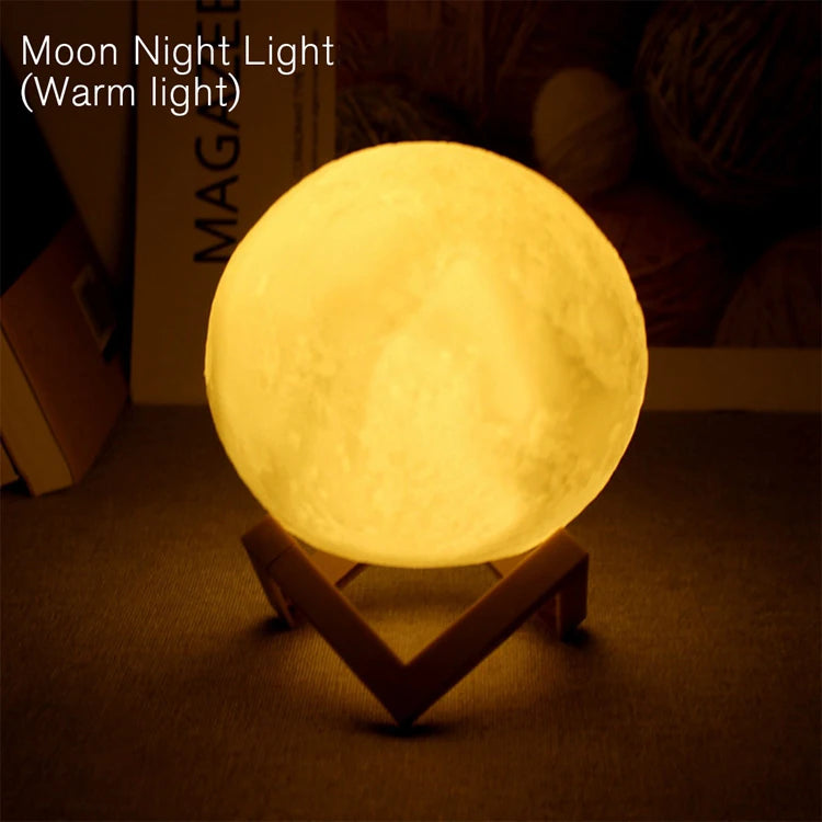 Lumière de livre LED lumière de lune lumière de galaxie, veilleuse de lune, fille, garçon, cadeau d'anniversaire enfant, décoration de chambre éclairage intérieur