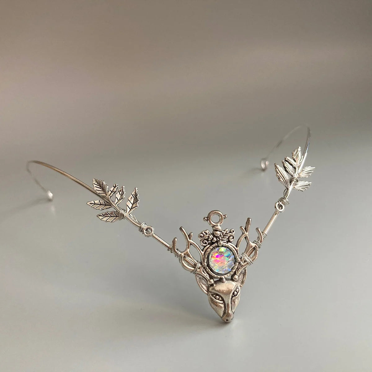Couronne de festival faite à la main pour femmes elfes, diadème elfe Fairycore, couvre-chef frontal elfique