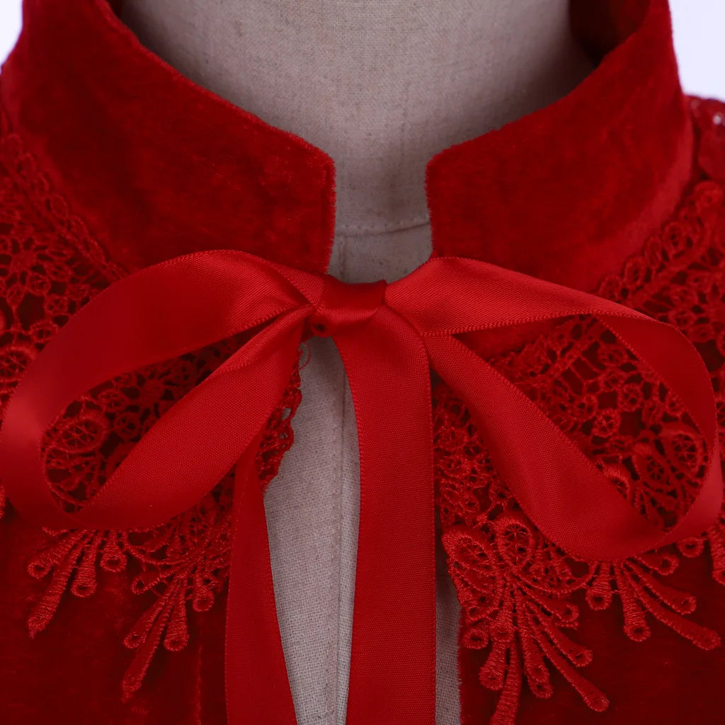 Cape en velours noir pour femme, manteau Everak, robe Wicca, robe médiévale victorienne, châle élégant, costume de fête Cosplay LARP
