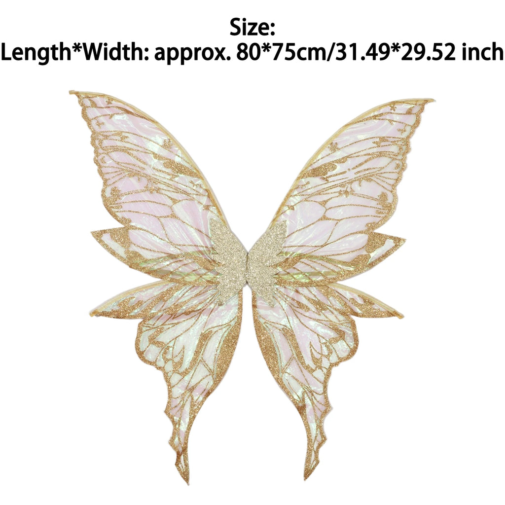 Ailes de papillon fée elfe oreille femme princesse Halloween Cosplay ailes d'elfe fantaisie aile de papillon Cosplay accessoire elfe habiller
