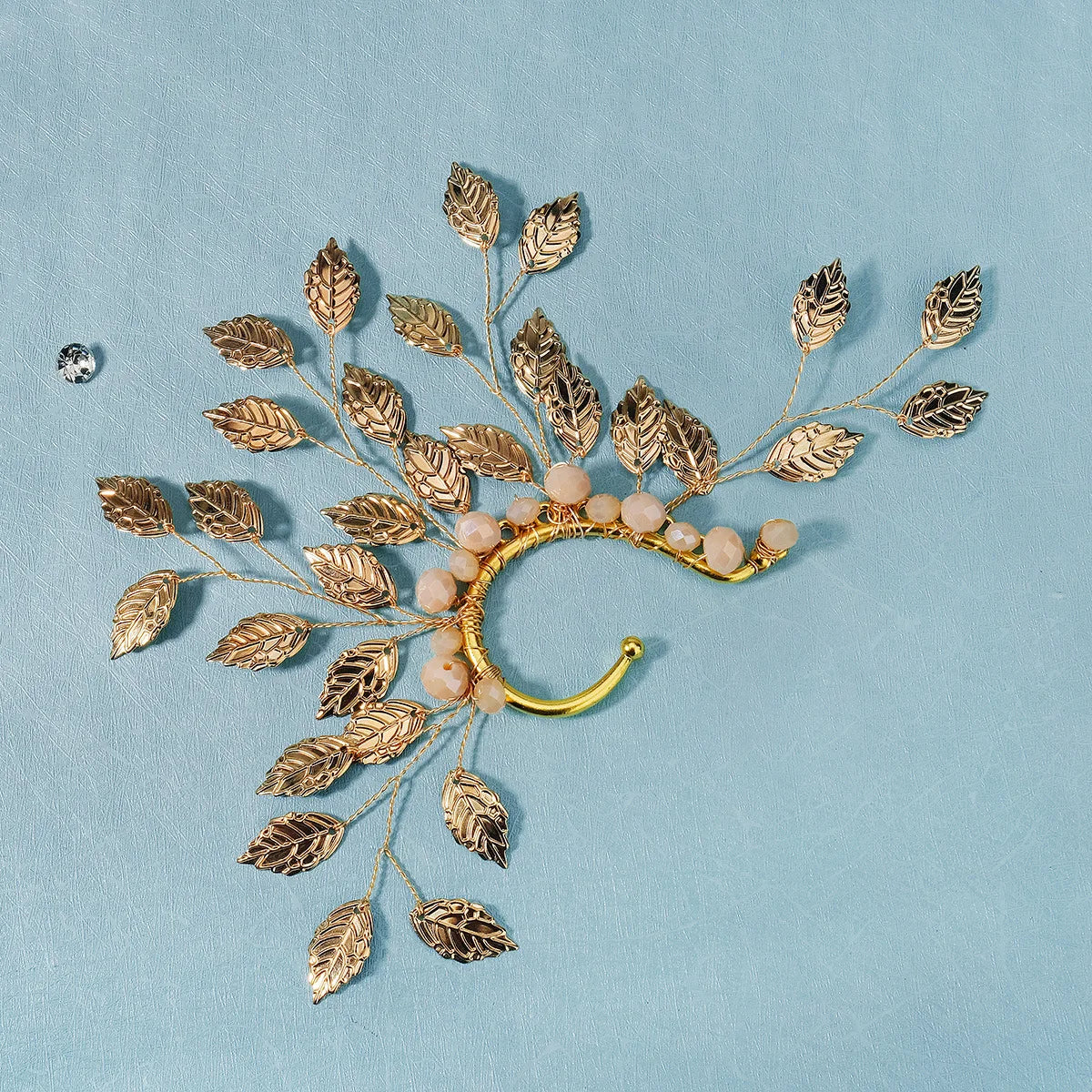 Boucles d'oreilles en alliage de feuilles et de fleurs, Non perforées, douces et brillantes pour femmes, manchette d'oreille exagérée, bijoux cadeau de fête d'anniversaire