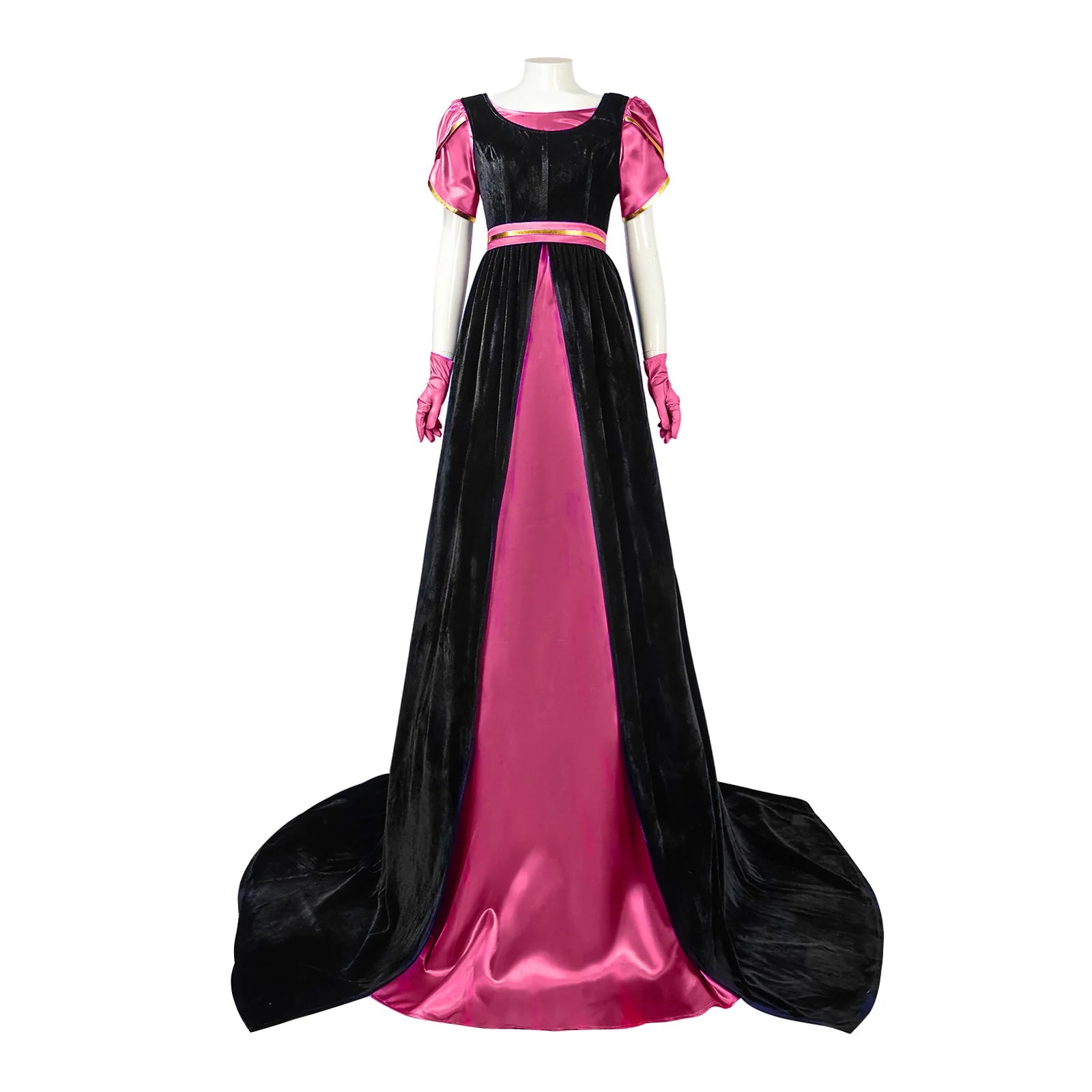 Costumes de cosplay de la Renaissance pour femmes, violet, rouge, bleu, vert, sous-jupe avec surjupe foncée, ensemble complet, robe de soirée médiévale