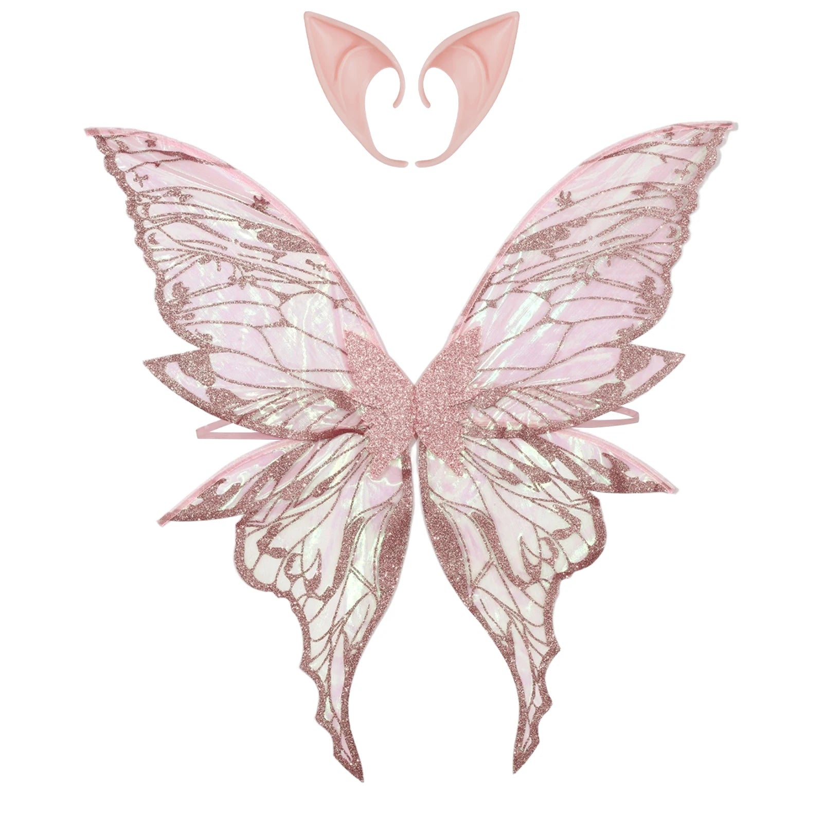 Ailes de papillon fée elfe oreille femme princesse Halloween Cosplay ailes d'elfe fantaisie aile de papillon Cosplay accessoire elfe habiller
