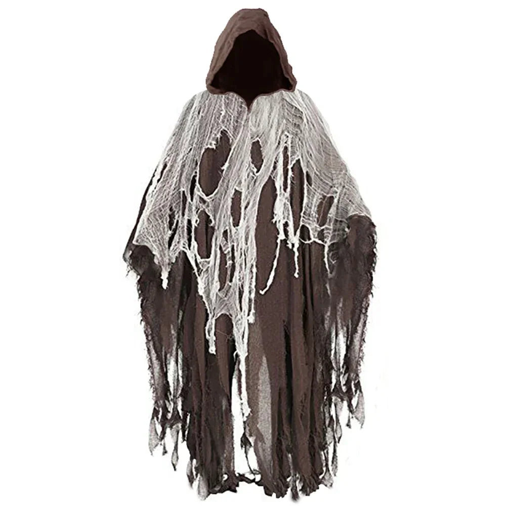 Capes à capuche en lambeaux de zombies d'horreur, costume de cosplay d'Halloween unisexe, accessoires de fête, Everaks, mesurost Dementors, jour de la fréquence