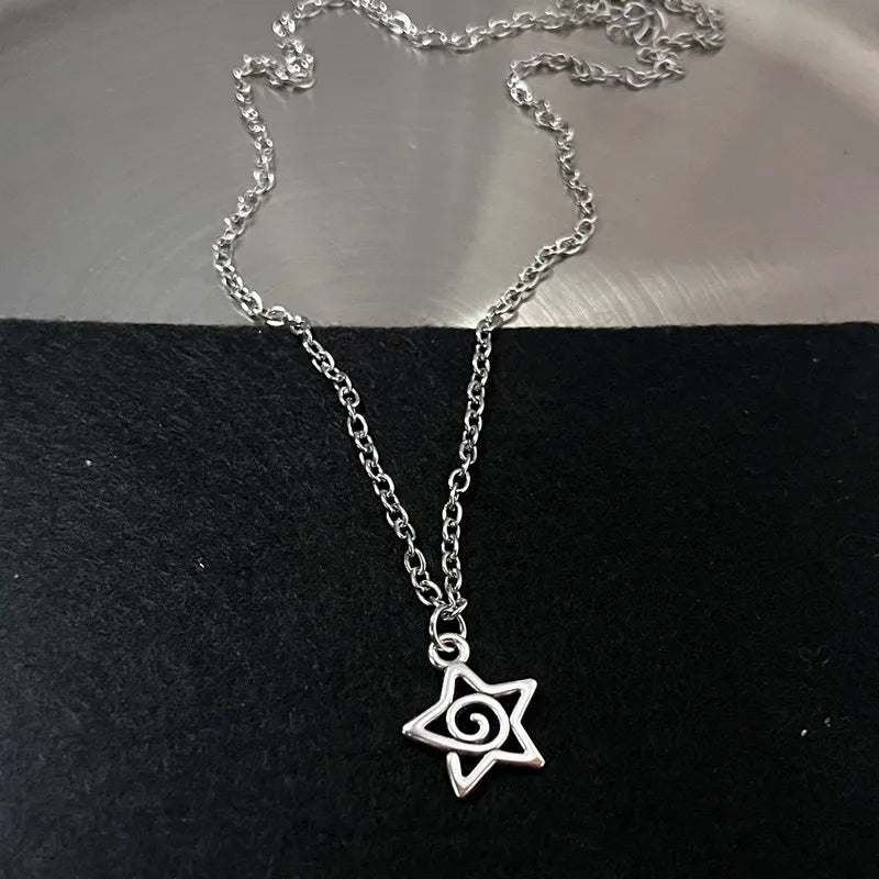 Y2K Flail – collier avec pendentif en forme de cœur et de dents pour femmes et hommes, breloque Grunge Punk, bijoux à la mode ﻿