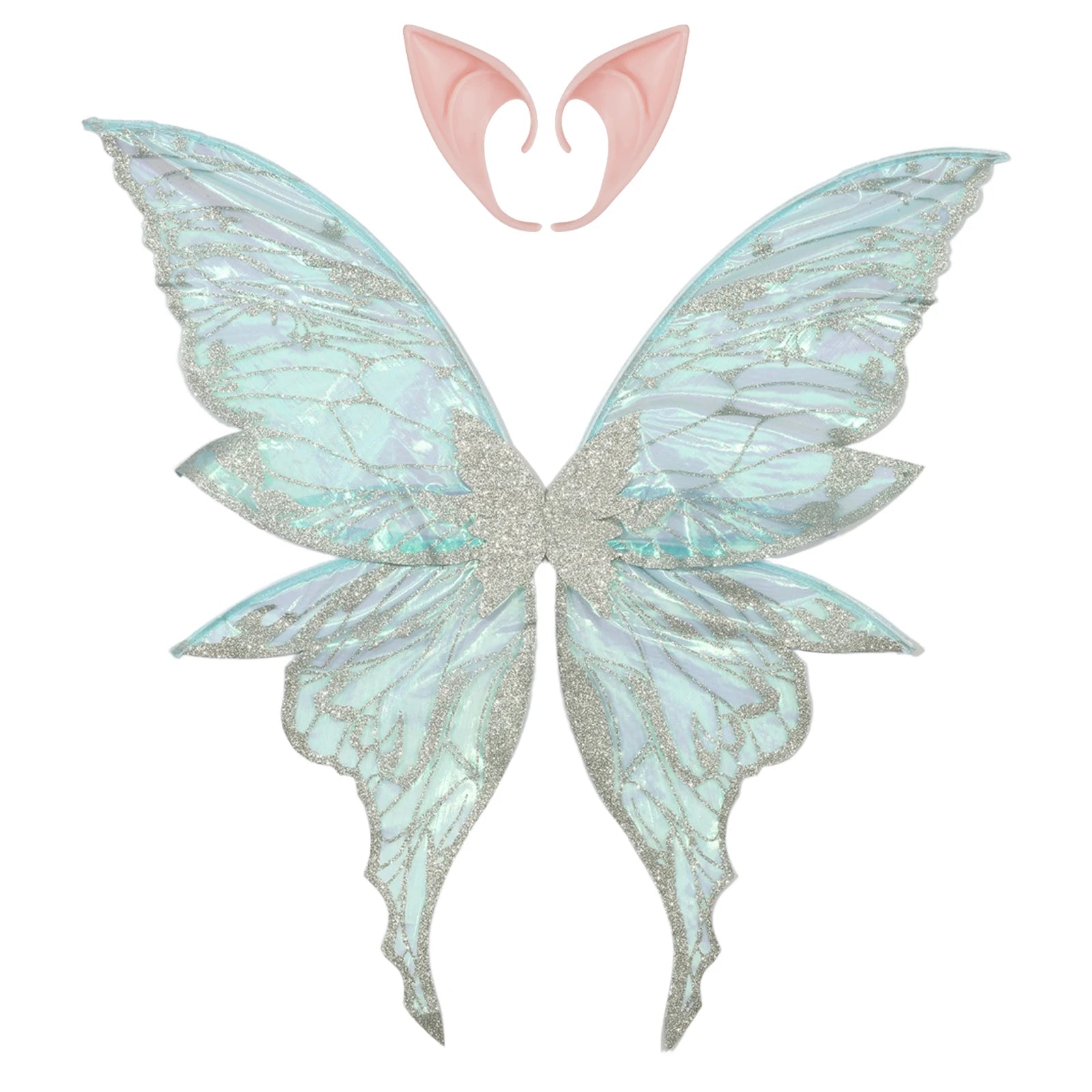 Ailes de papillon fée elfe oreille femme princesse Halloween Cosplay ailes d'elfe fantaisie aile de papillon Cosplay accessoire elfe habiller