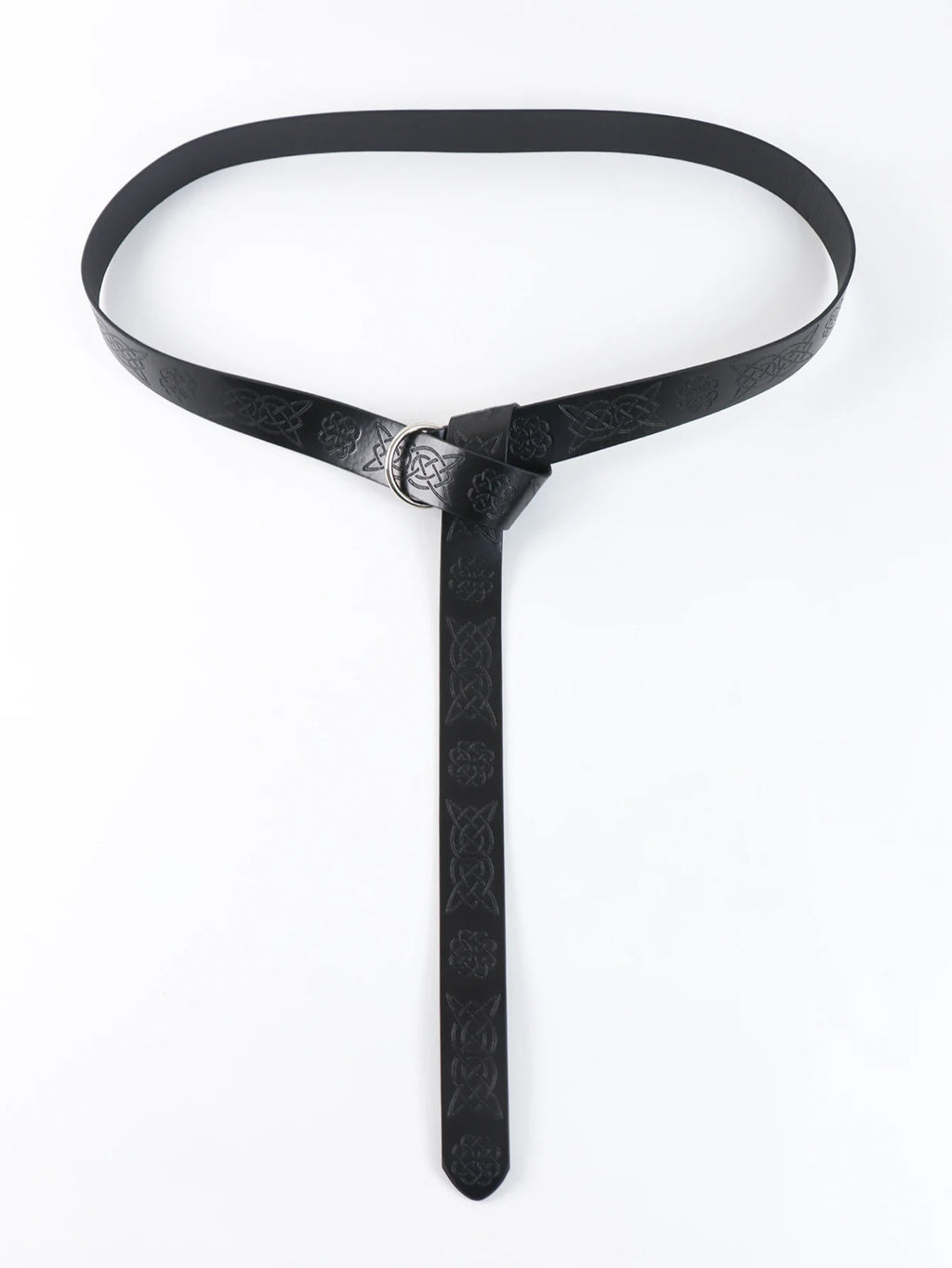 Ceinture celtique Viking Renaissance pour hommes, ceinture médiévale en cuir, guerrier d'aventure, accessoires de Costume de Cosplay en relief