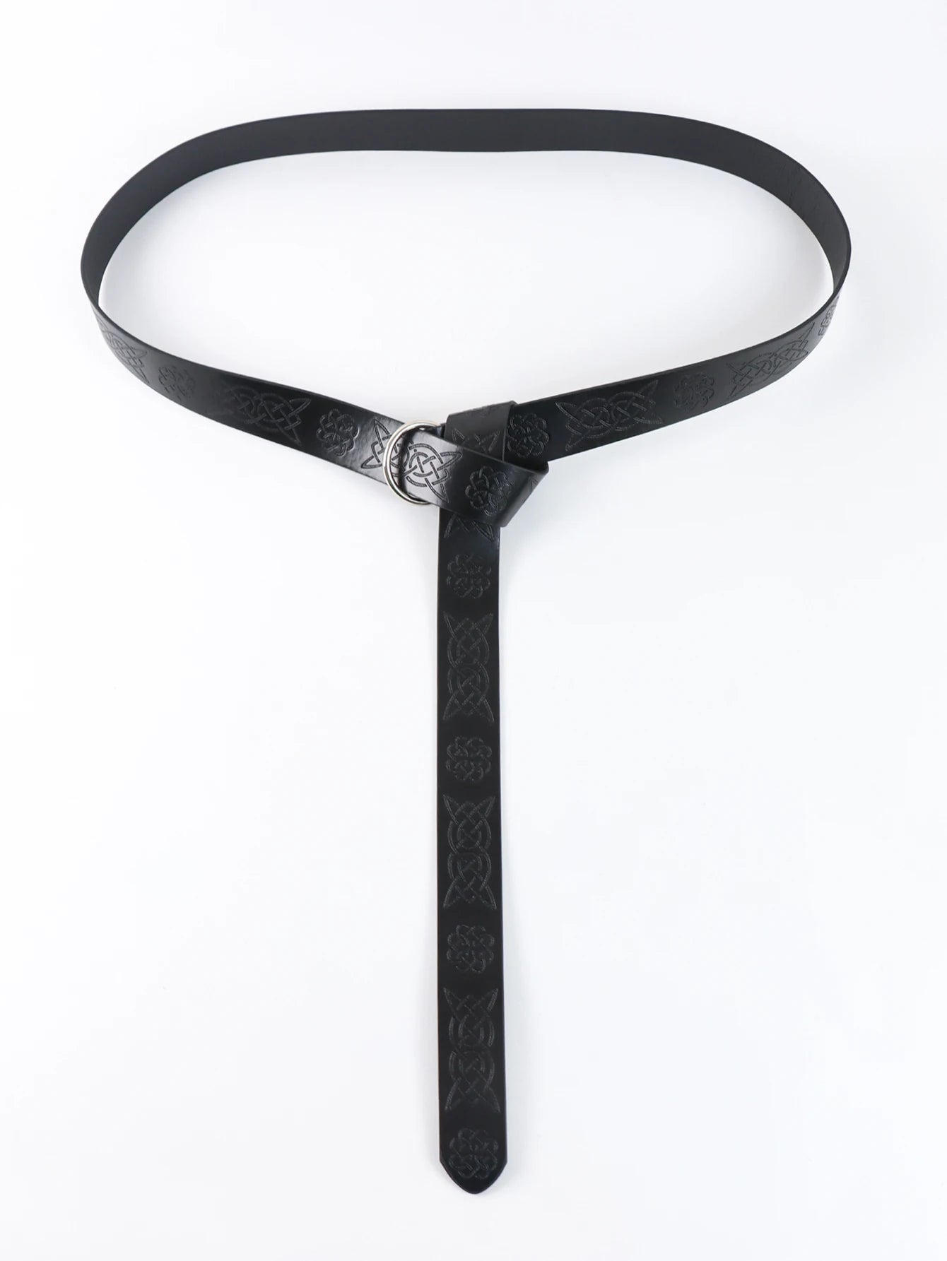 Ceinture celtique Viking Renaissance pour hommes, ceinture médiévale en cuir, guerrier d'aventure, accessoires de Costume de Cosplay en relief