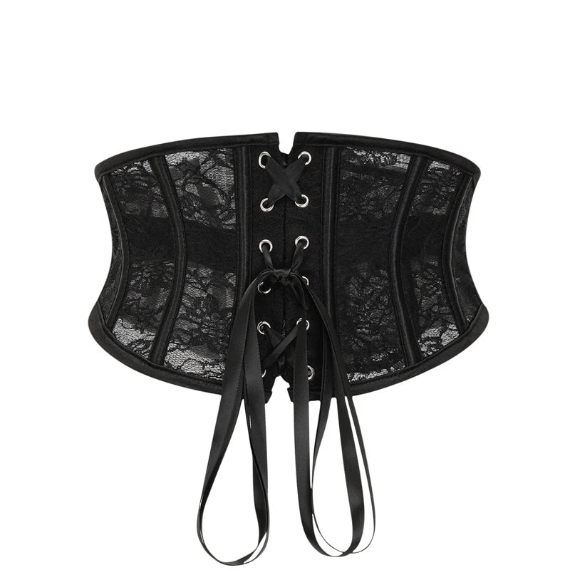 serre-taille formation dentelle Corset sous le buste Corset Sexy à lacets Bustiers et Corset