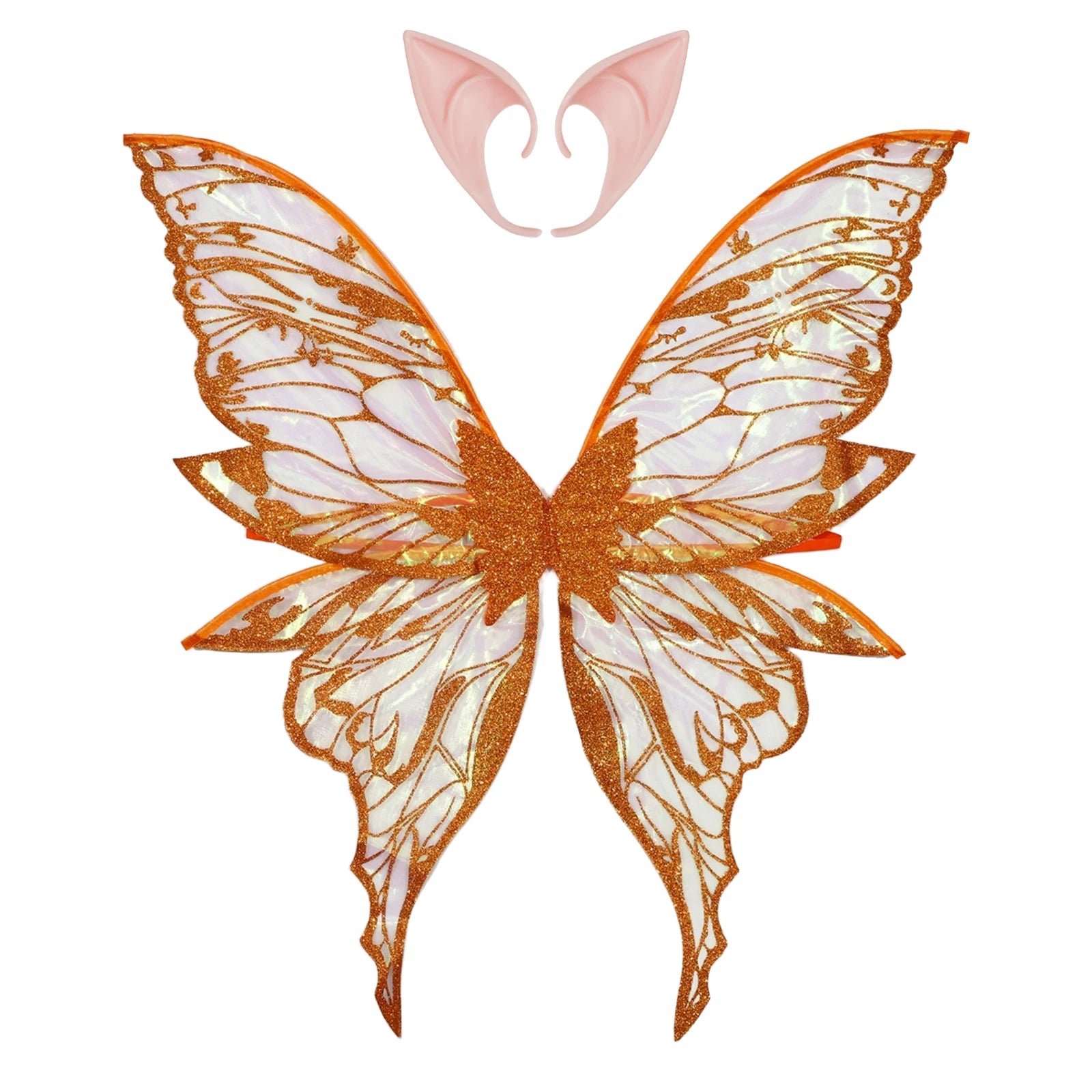 Ailes de papillon fée elfe oreille femme princesse Halloween Cosplay ailes d'elfe fantaisie aile de papillon Cosplay accessoire elfe habiller