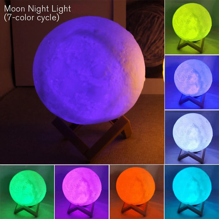 Lumière de livre LED lumière de lune lumière de galaxie, veilleuse de lune, fille, garçon, cadeau d'anniversaire enfant, décoration de chambre éclairage intérieur