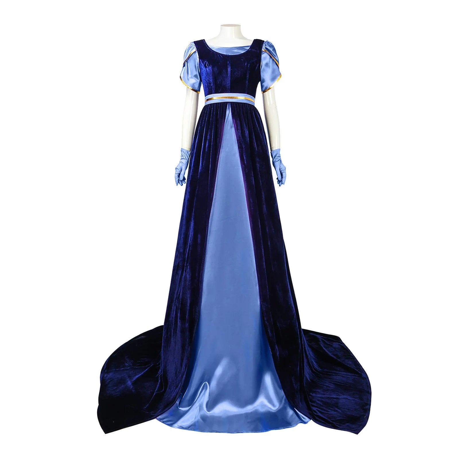 Costumes de cosplay de la Renaissance pour femmes, violet, rouge, bleu, vert, sous-jupe avec surjupe foncée, ensemble complet, robe de soirée médiévale