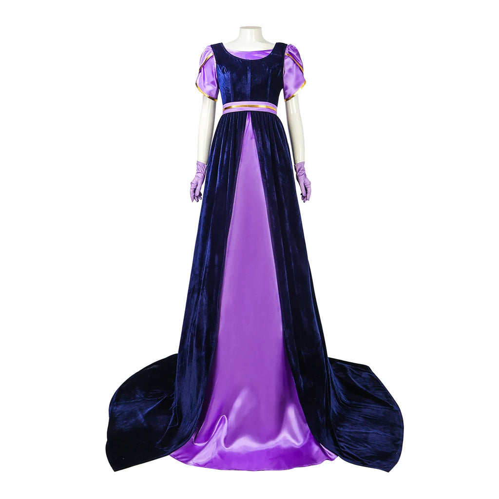 Costumes de cosplay de la Renaissance pour femmes, violet, rouge, bleu, vert, sous-jupe avec surjupe foncée, ensemble complet, robe de soirée médiévale