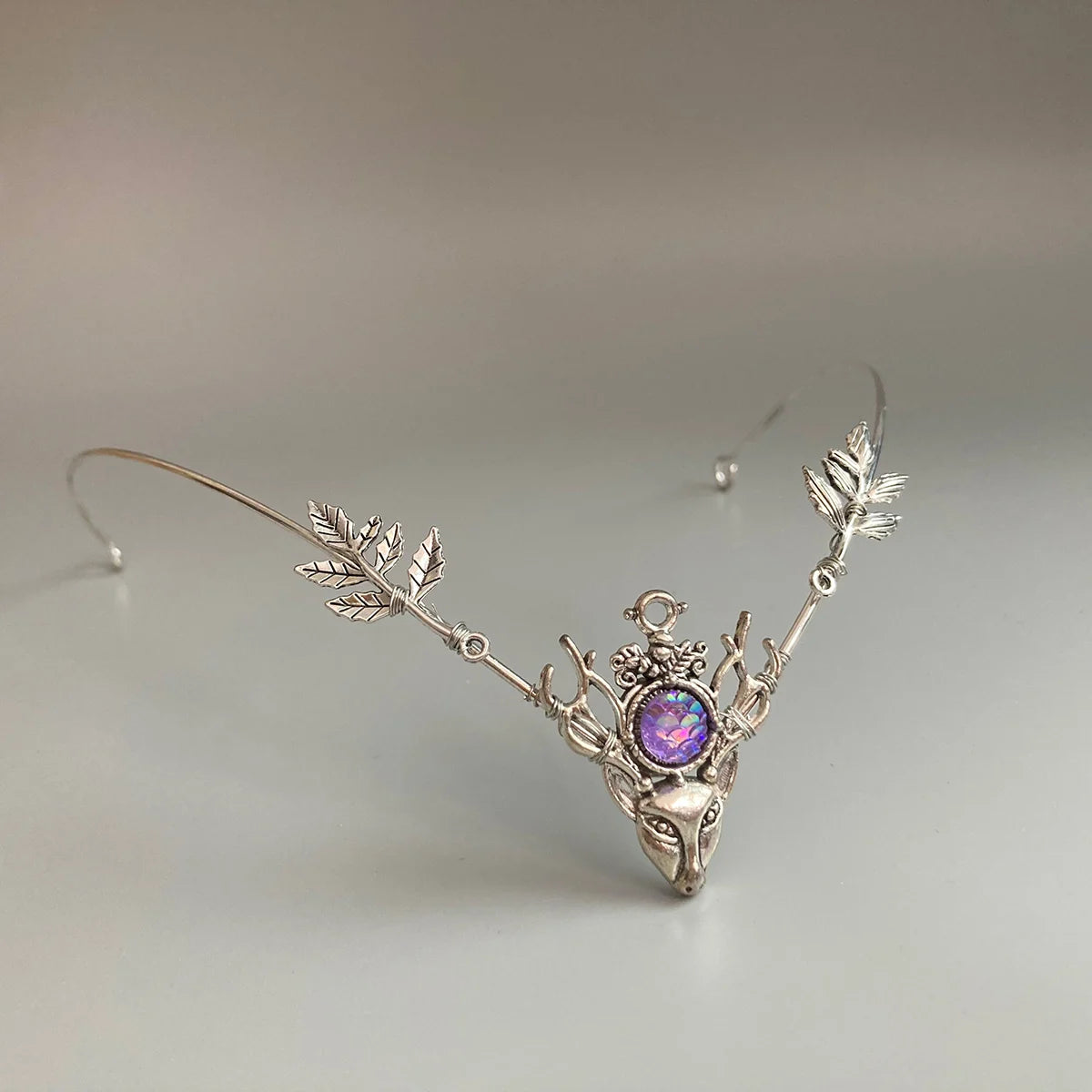 Couronne de festival faite à la main pour femmes elfes, diadème elfe Fairycore, couvre-chef frontal elfique