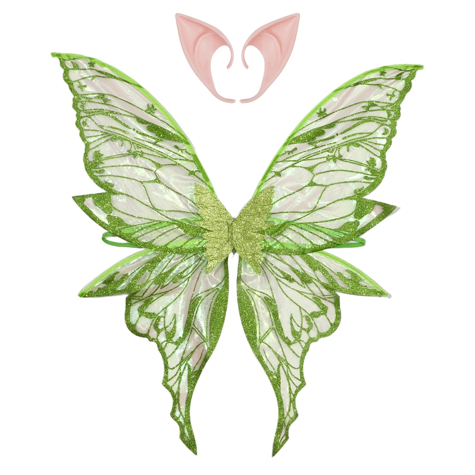 Ailes de papillon fée elfe oreille femme princesse Halloween Cosplay ailes d'elfe fantaisie aile de papillon Cosplay accessoire elfe habiller