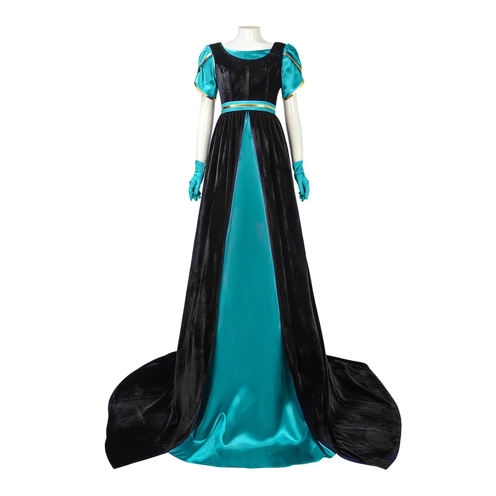 Costumes de cosplay de la Renaissance pour femmes, violet, rouge, bleu, vert, sous-jupe avec surjupe foncée, ensemble complet, robe de soirée médiévale