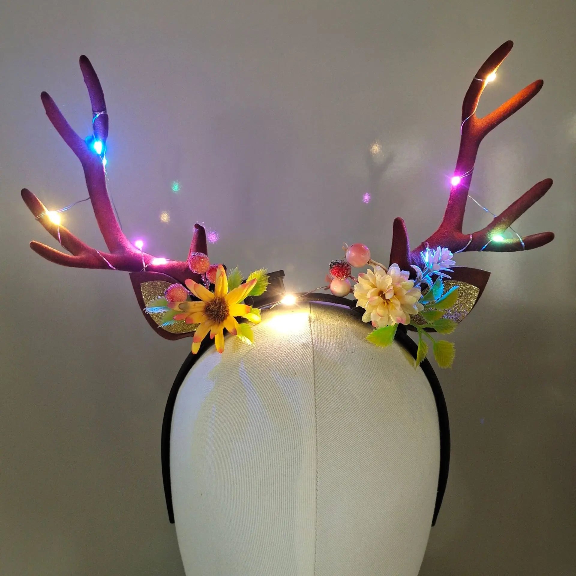 Bandeau en bois de cerf pour Halloween, couronne de corne de cerf, branche d'arbre, coiffure de Cosplay pour femmes et filles