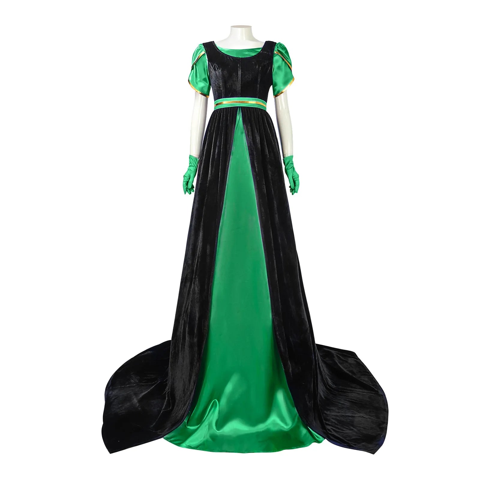 Costumes de cosplay de la Renaissance pour femmes, violet, rouge, bleu, vert, sous-jupe avec surjupe foncée, ensemble complet, robe de soirée médiévale