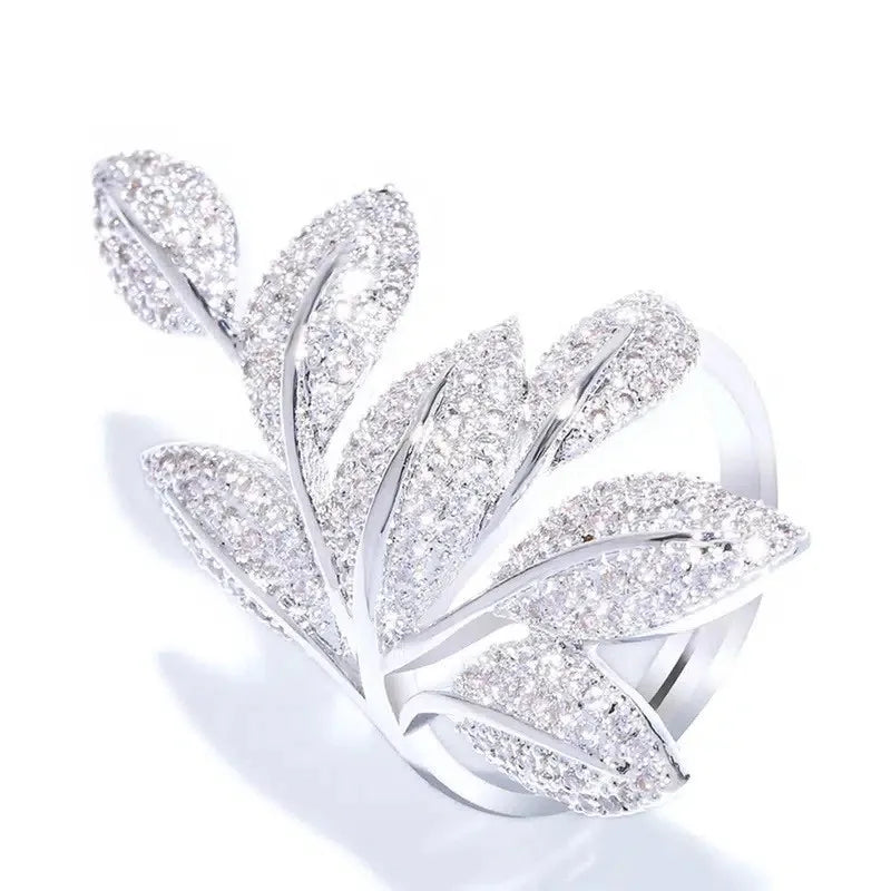 Bague en argent Sterling 925 pour femmes, entièrement pavée, zircone cubique scintillante, cristal, bijoux de luxe à la mode pour mariage